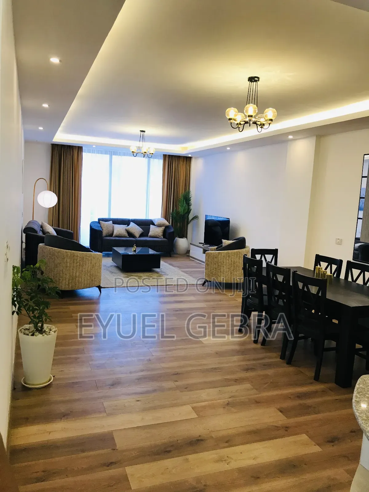 Furnished 4bdrm Apartment in Bole for rent