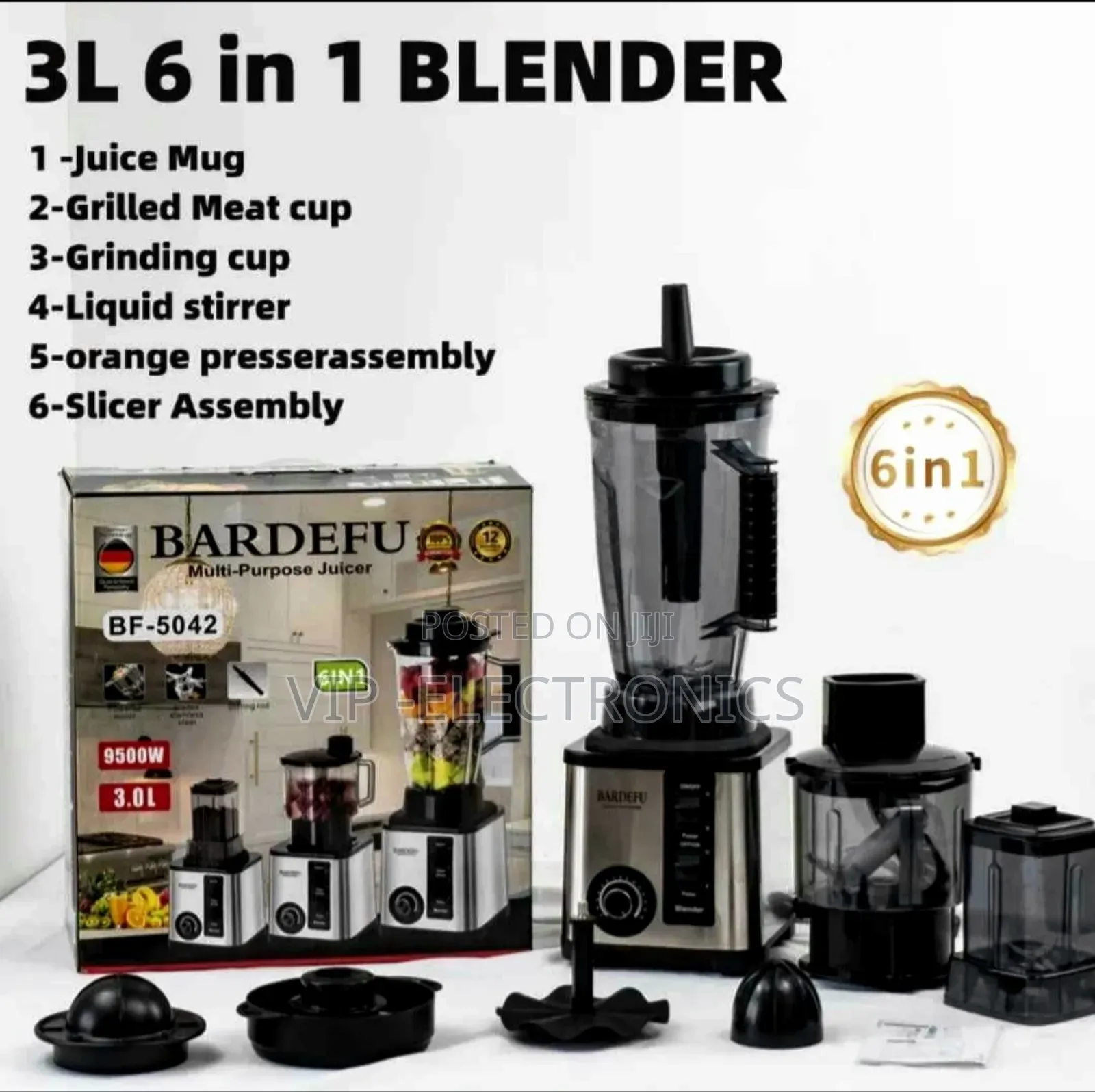 Bardefu Blender 3l6in1 3.0l Juicer