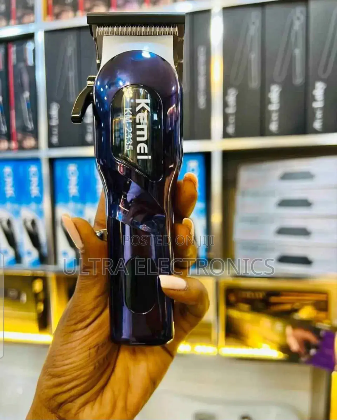 የፀጉር ማሽን Kemei Professional Hair Clipper.Battery:2000mah Rechargeable