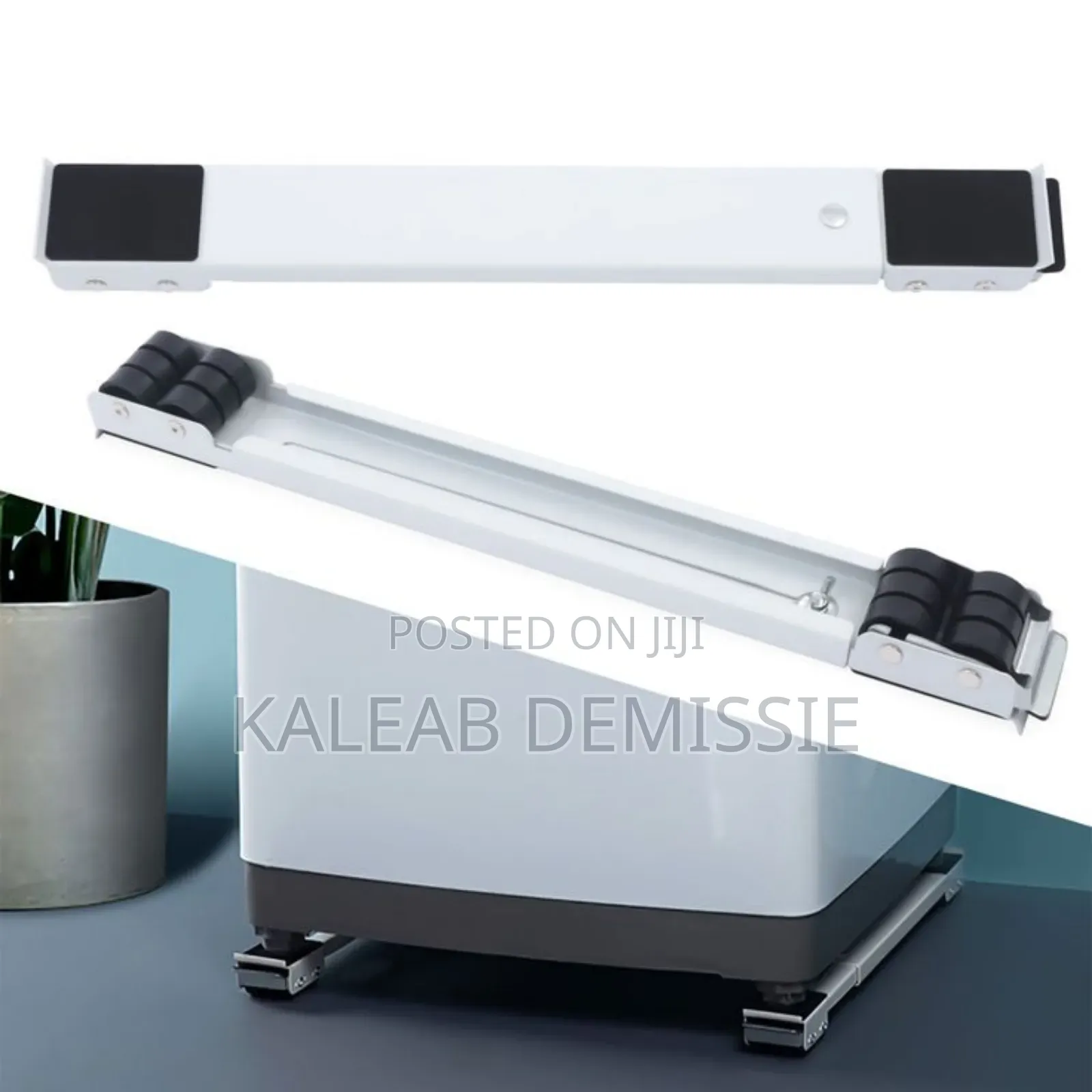 Adjustable Moving Roller Wheels Stand With Brake የፍሪጅ ማስቀመጫ