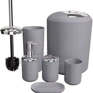 6 PCS Bathroom Set (6 ዓይነት የመፀዳጃ ቤትና የንፅህና መጠበቂያዎች)