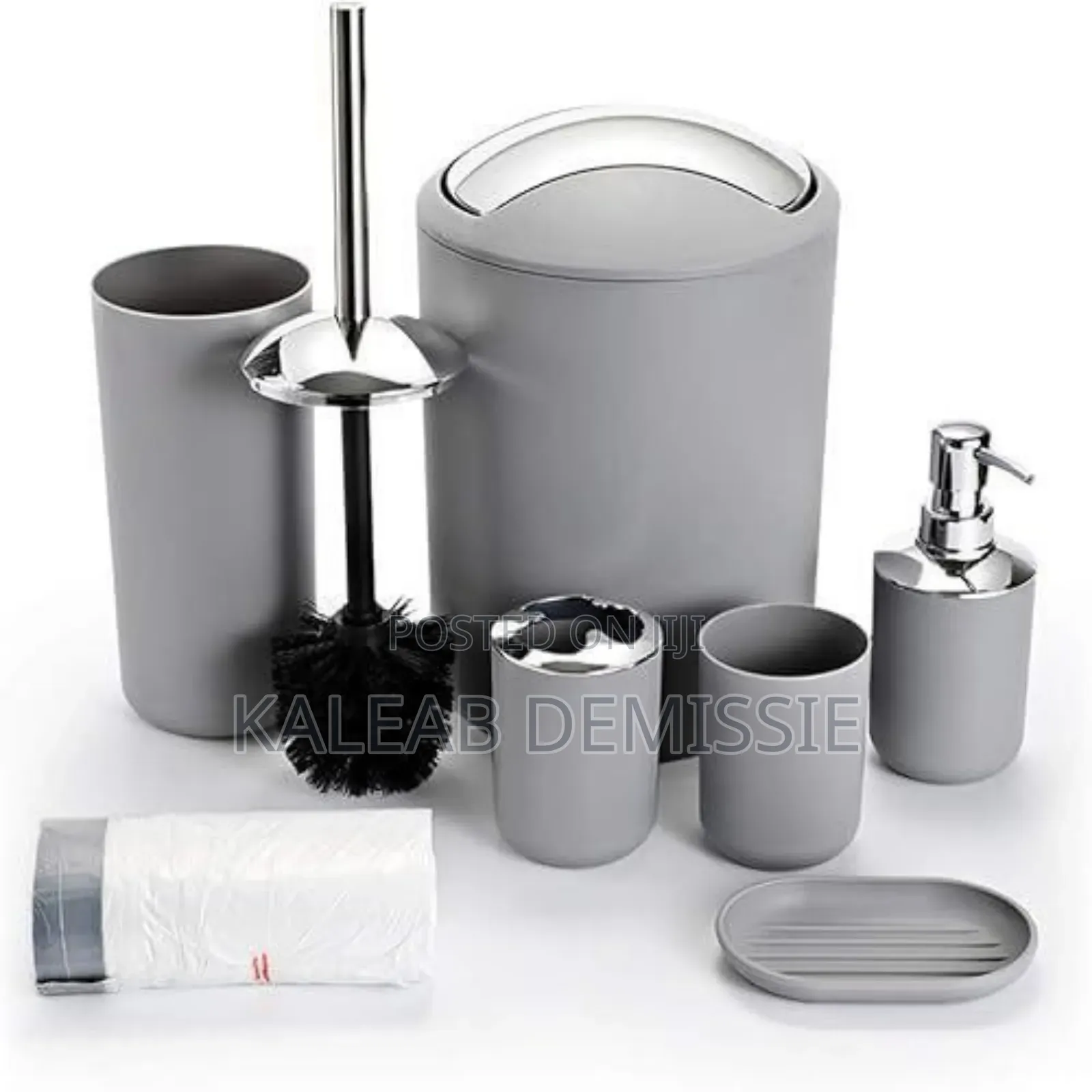 6 PCS Bathroom Set (6 ዓይነት የመፀዳጃ ቤትና የንፅህና መጠበቂያዎች)