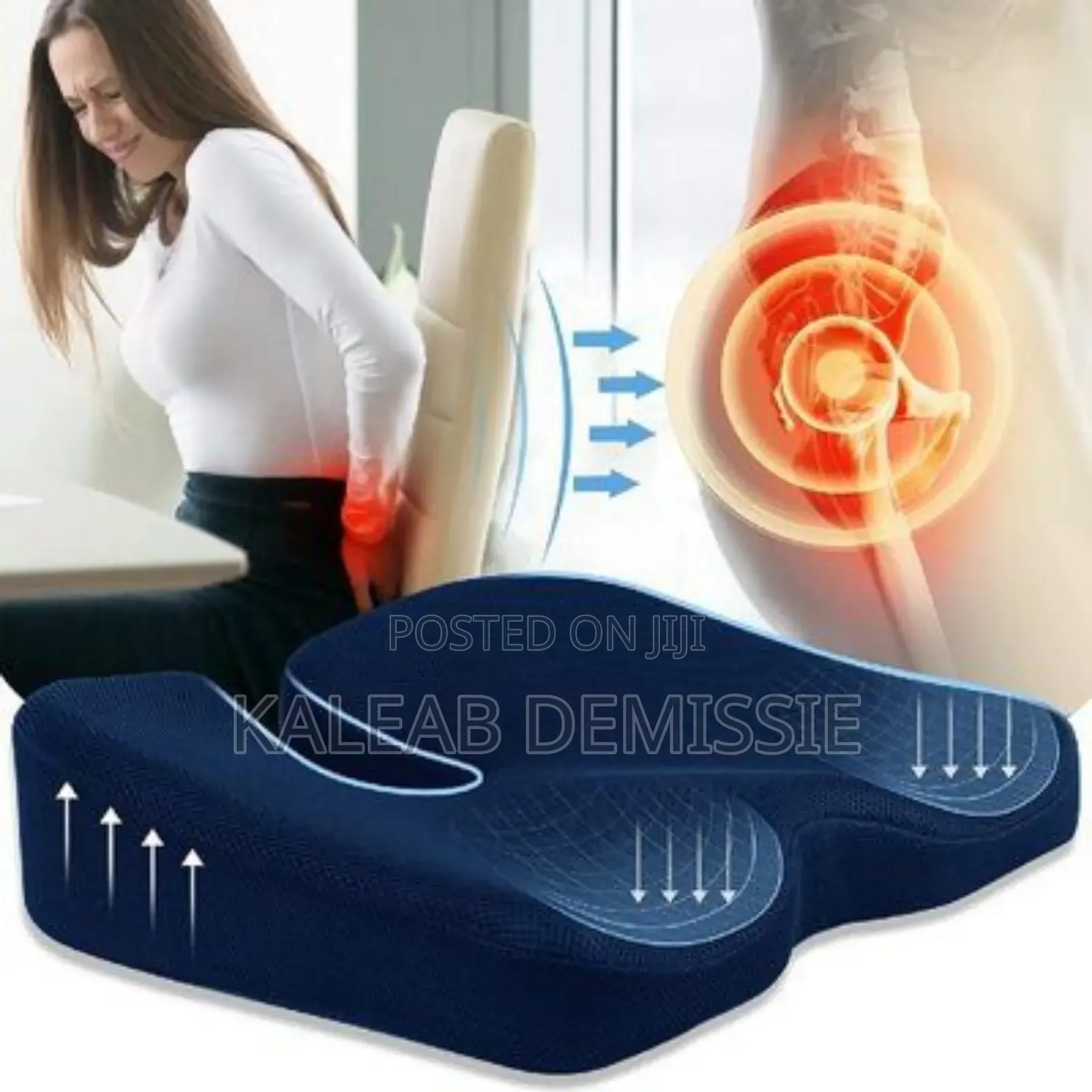 Movix Orthopedic Memory Foam Seat Cushion