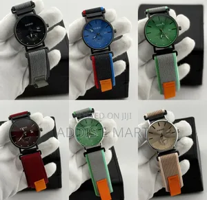 Timeless Design Cloth Band Casio Watch