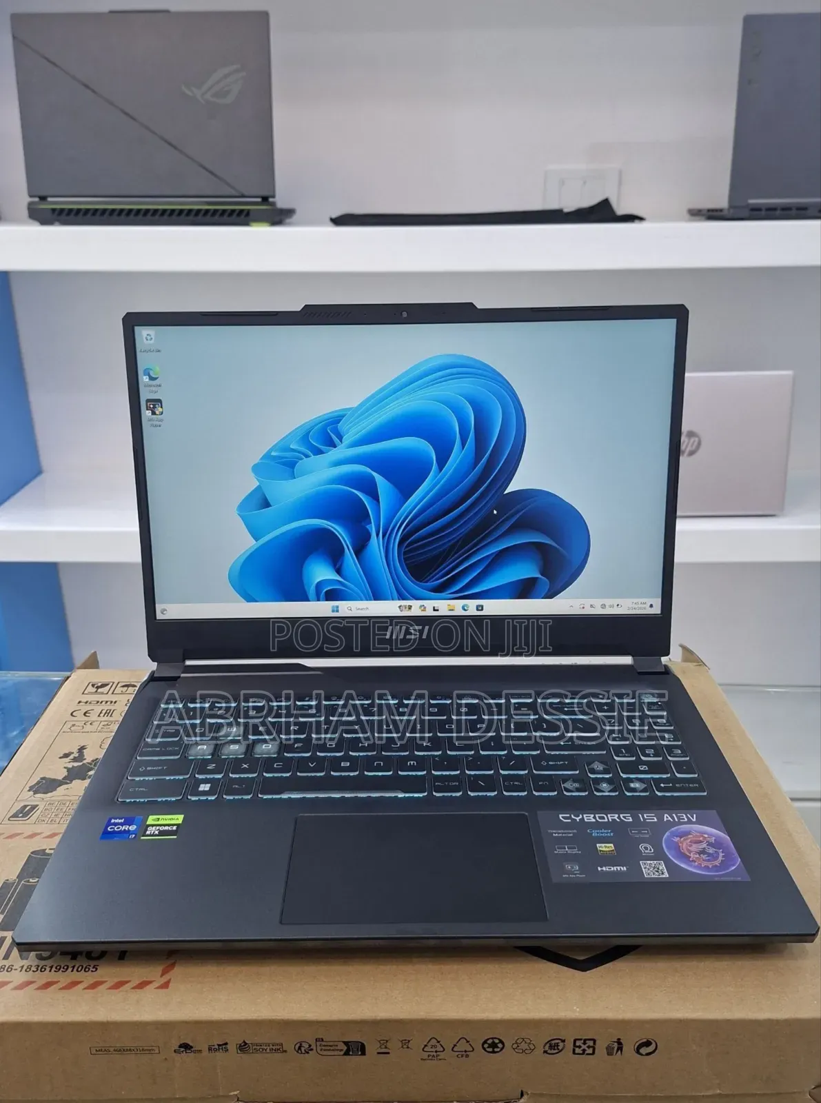 New Laptop MSI 16GB Intel Core i7 SSD 1T