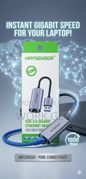 Haysenser Usb 3.0 Gigabit Ethernet Adapter