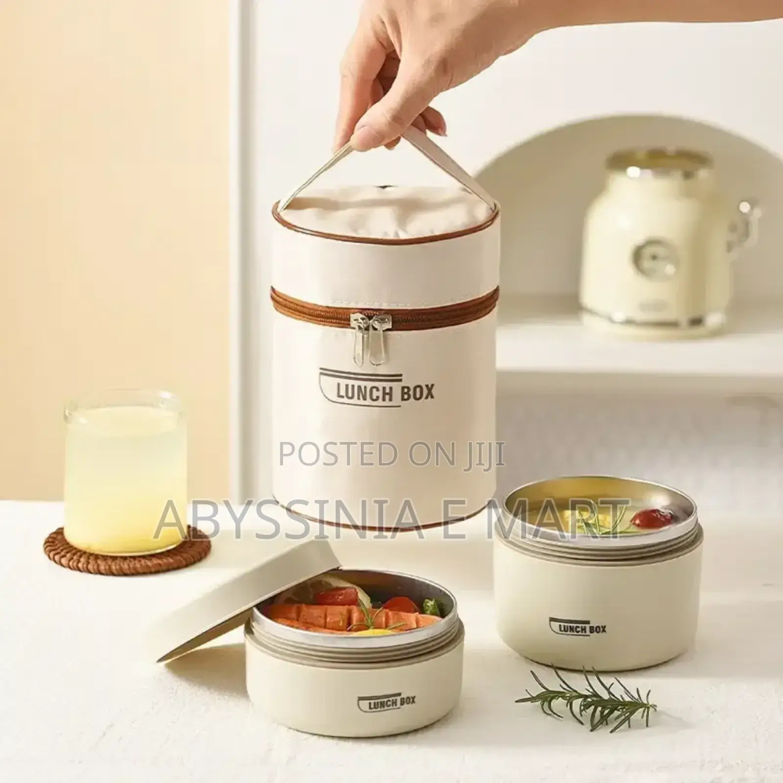 3 Pieces Portable Insulated Lunch Container