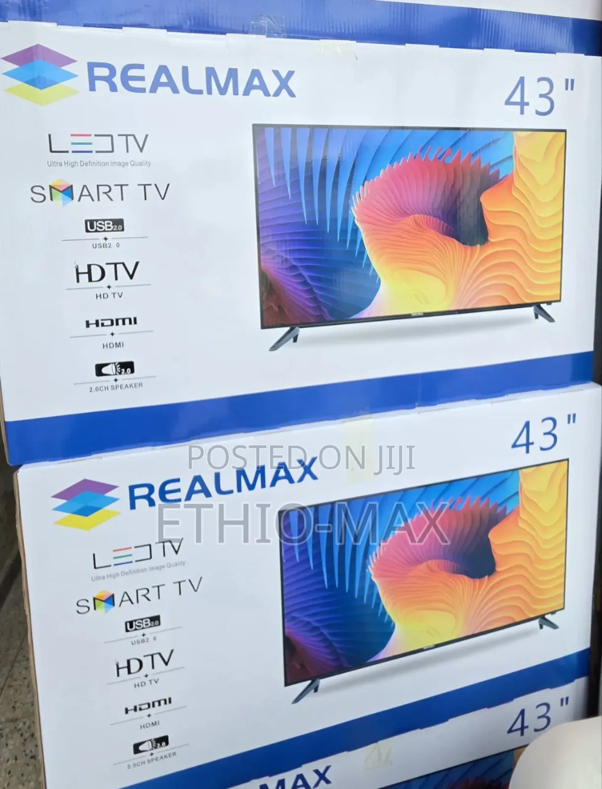 Realmax 43” Smart Android Tv – Double Glass | New Arrival