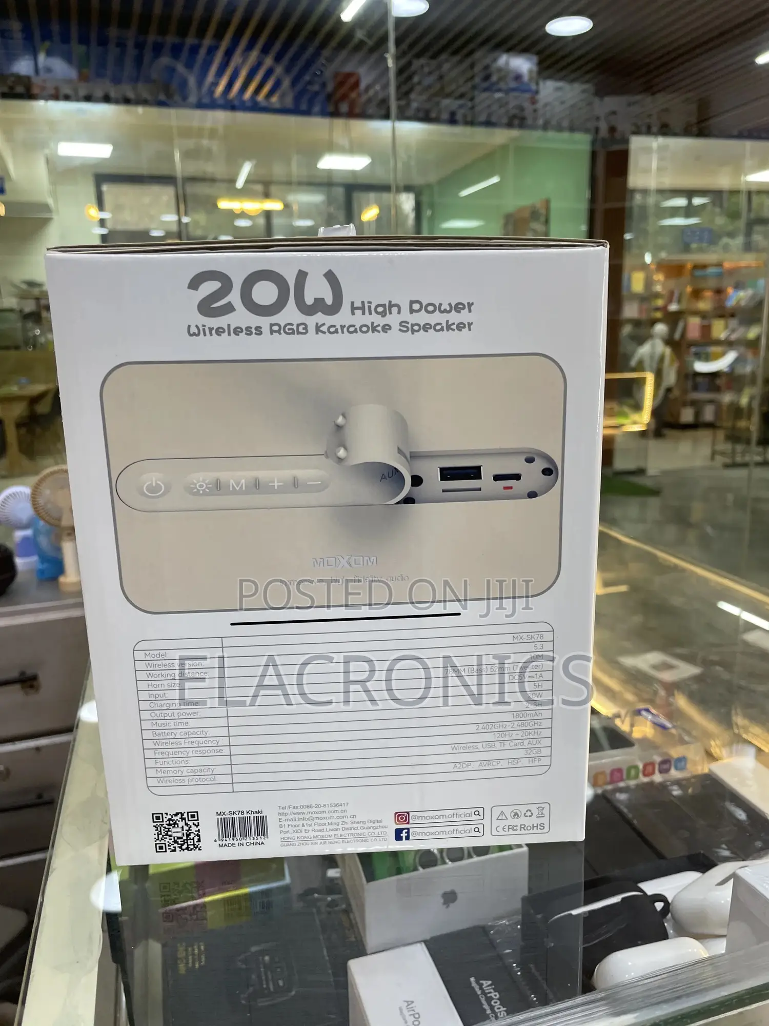 Moxom Mx-sk78 Wireless Karaoke Speaker (20w + Mic)