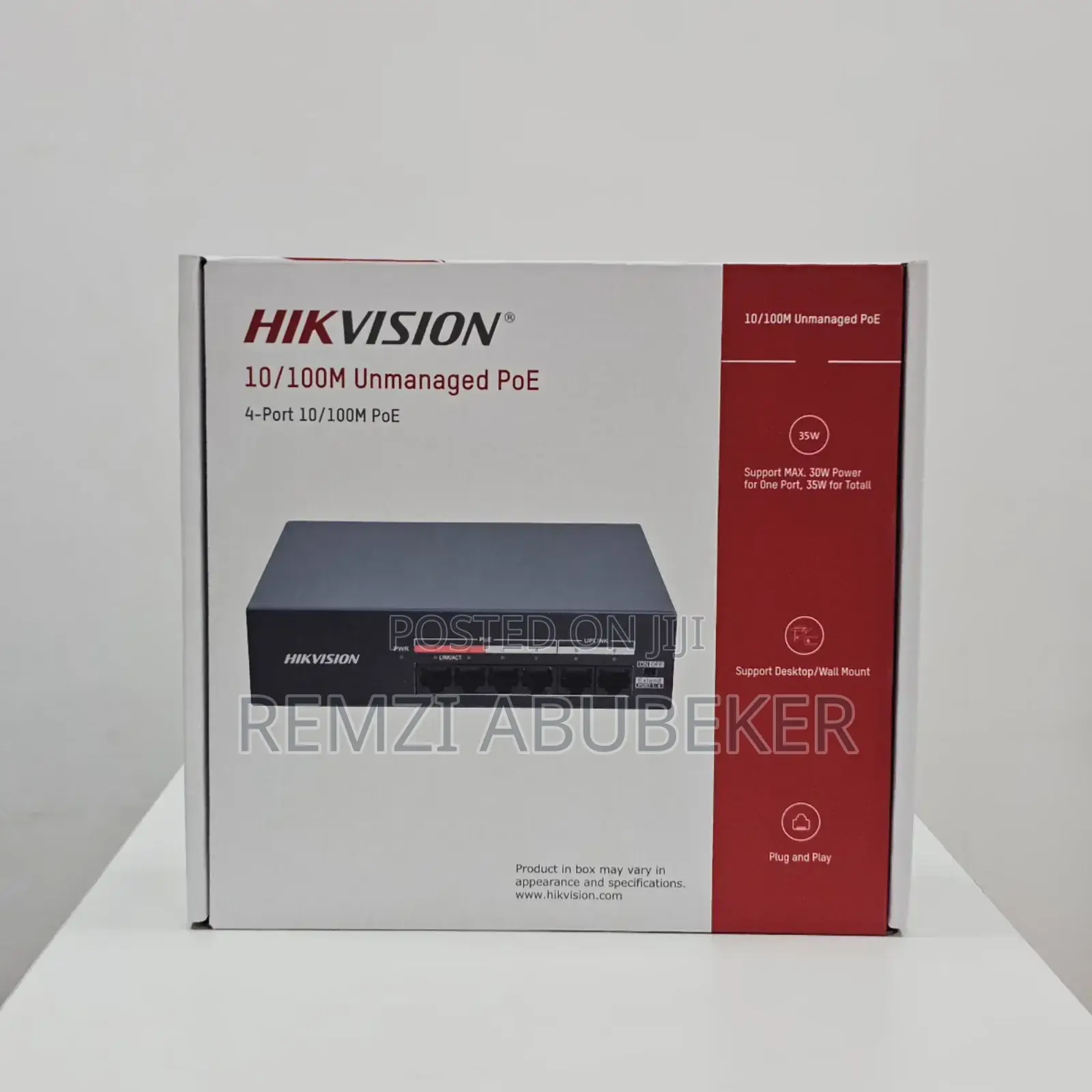 Hikvision 4 Port Poe Switch