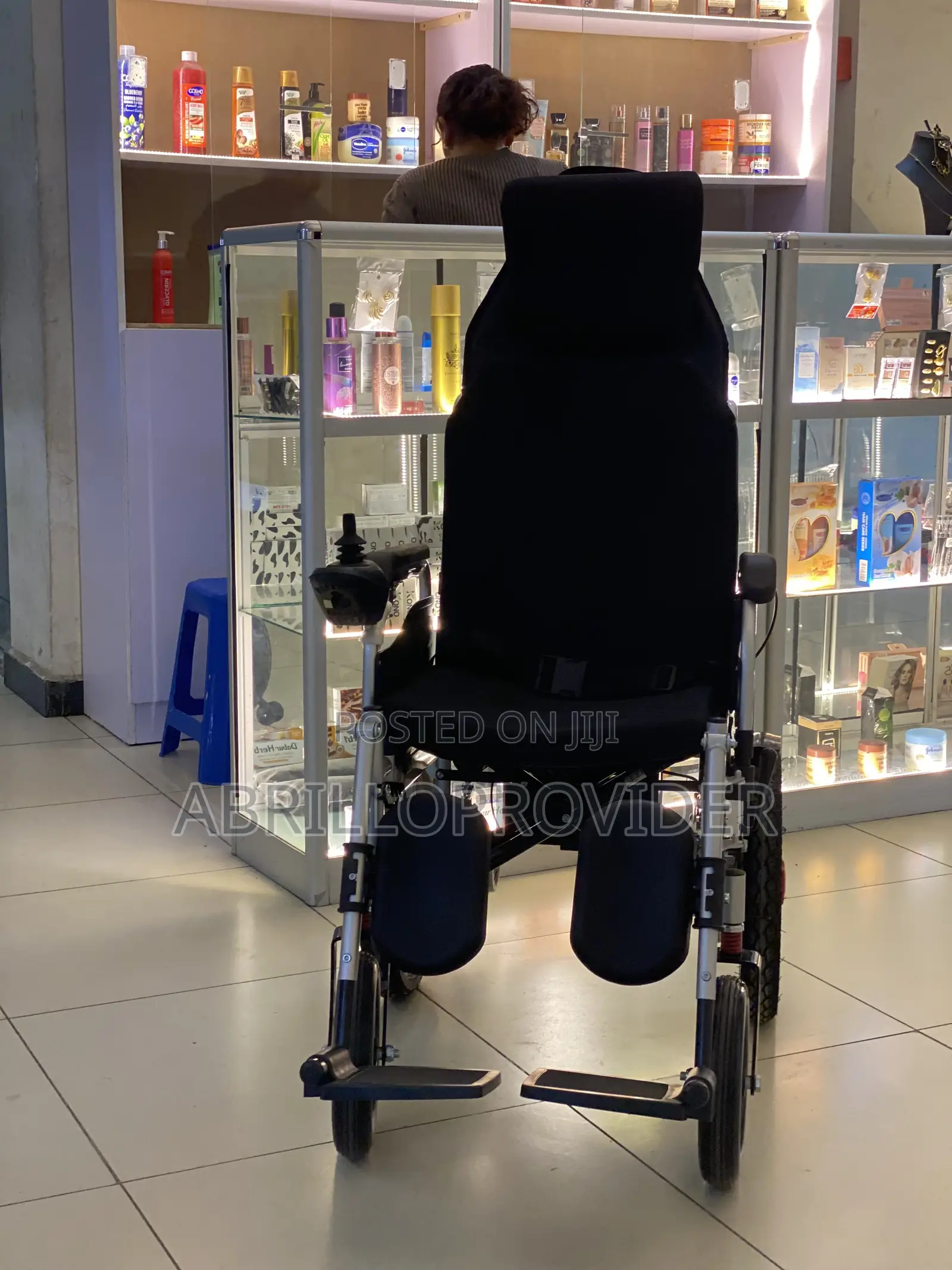 Foldable Heavy Duty Electric Wheelchair With Headrest Adjustable
