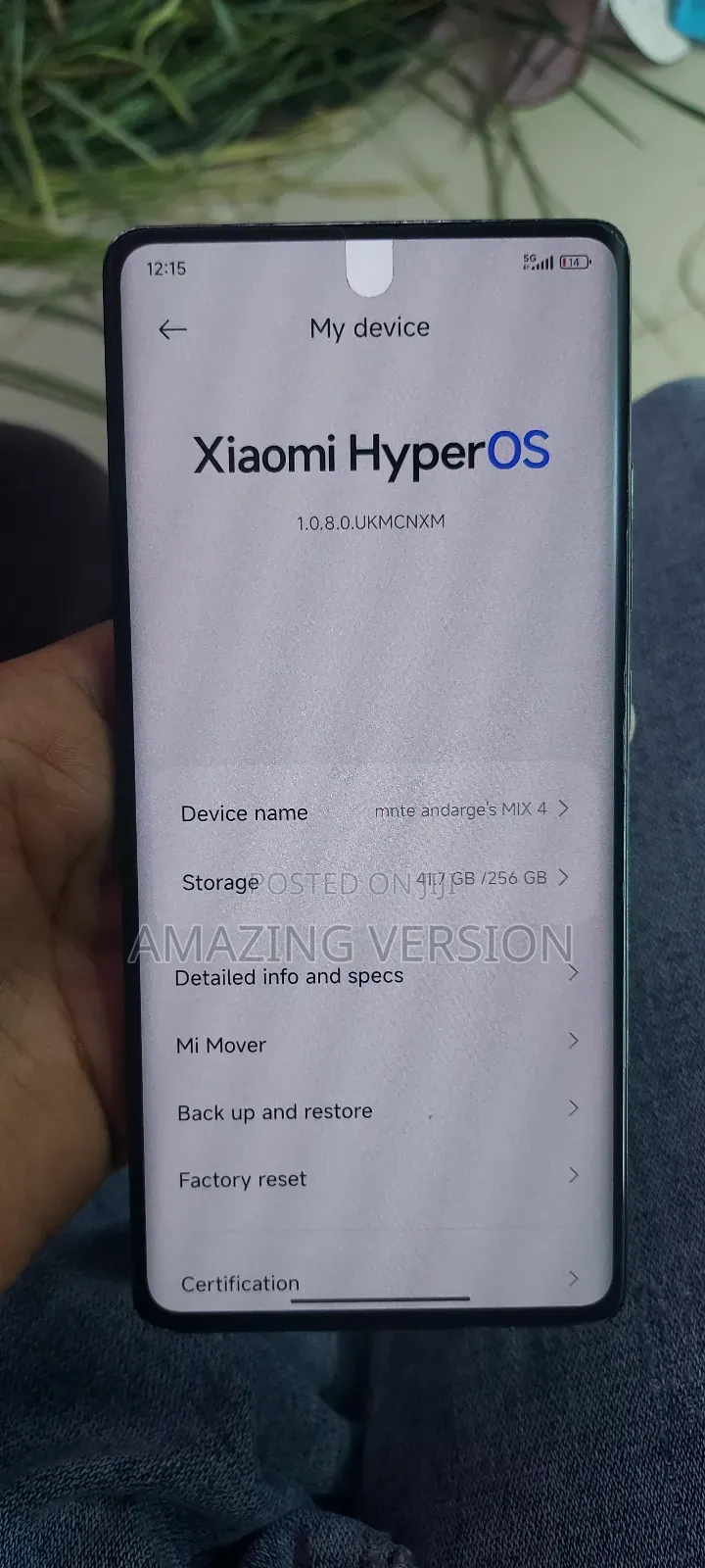 New Xiaomi Mix 4 256 GB Black