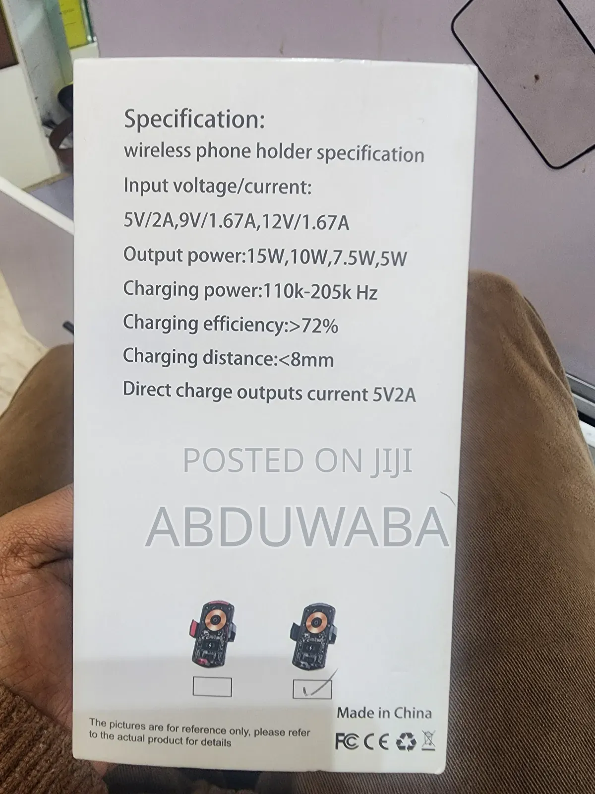 Car Phone Holder Wireless Charge