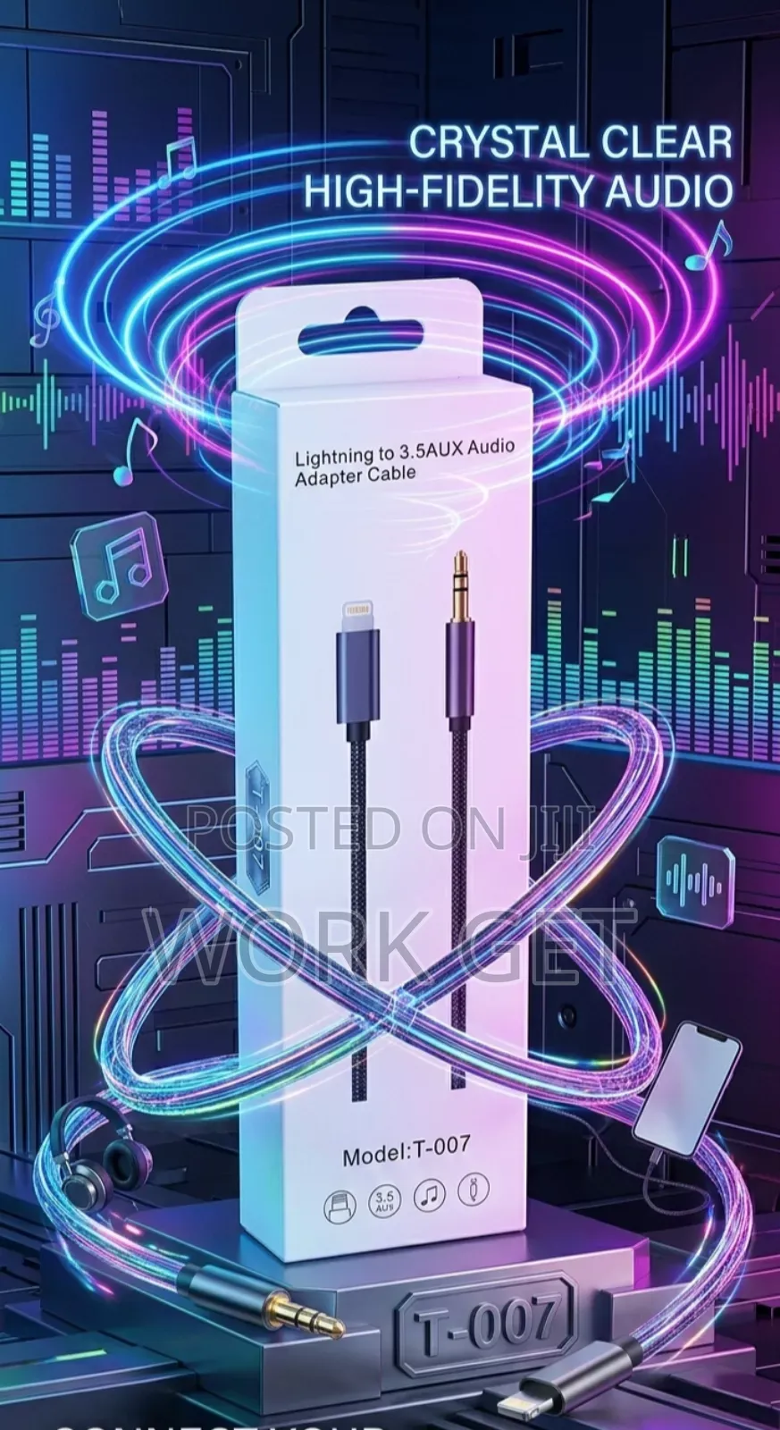iPhone Aux Cable (T-007)