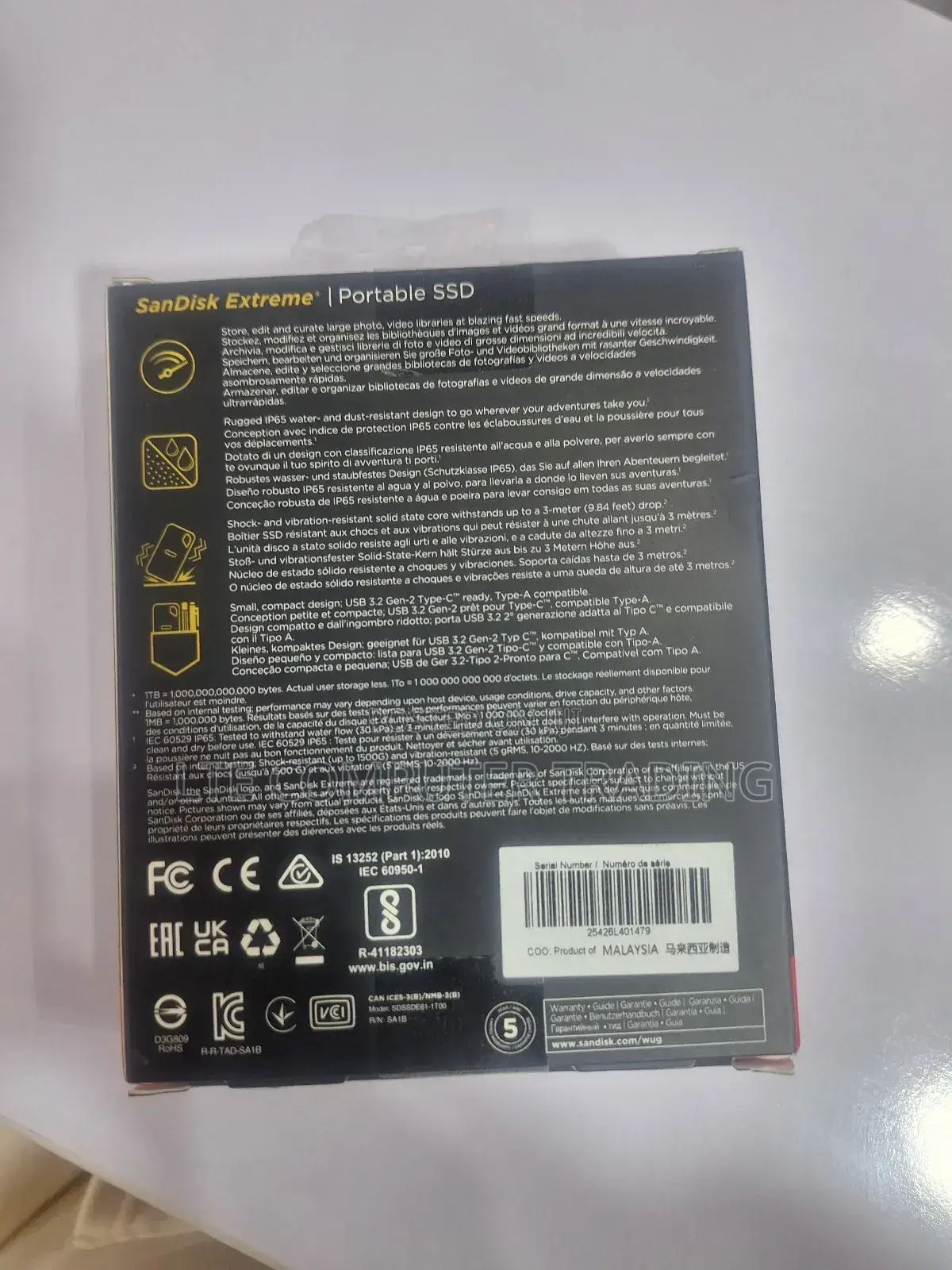 1tb Sandisk Extreme Portable SSD
