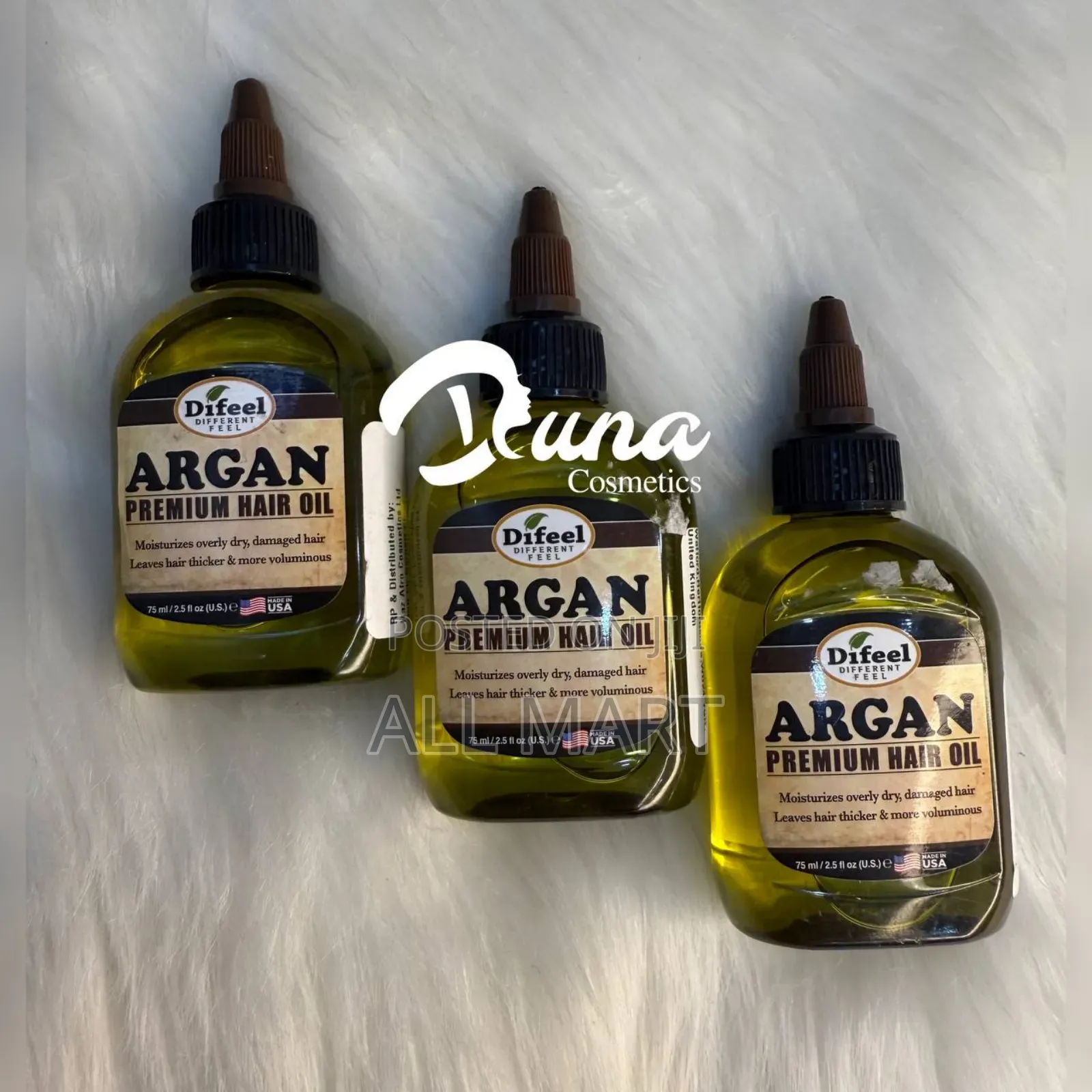 Difeel Premium Natural Hair Oil - Argan Oil