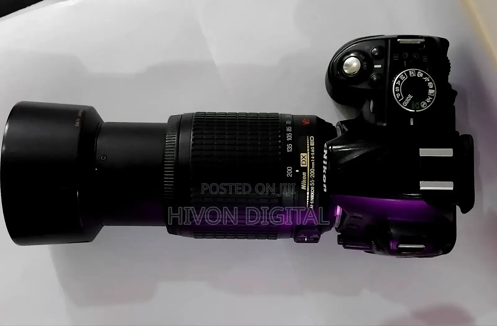 Nikon Camera With 200mm Lens