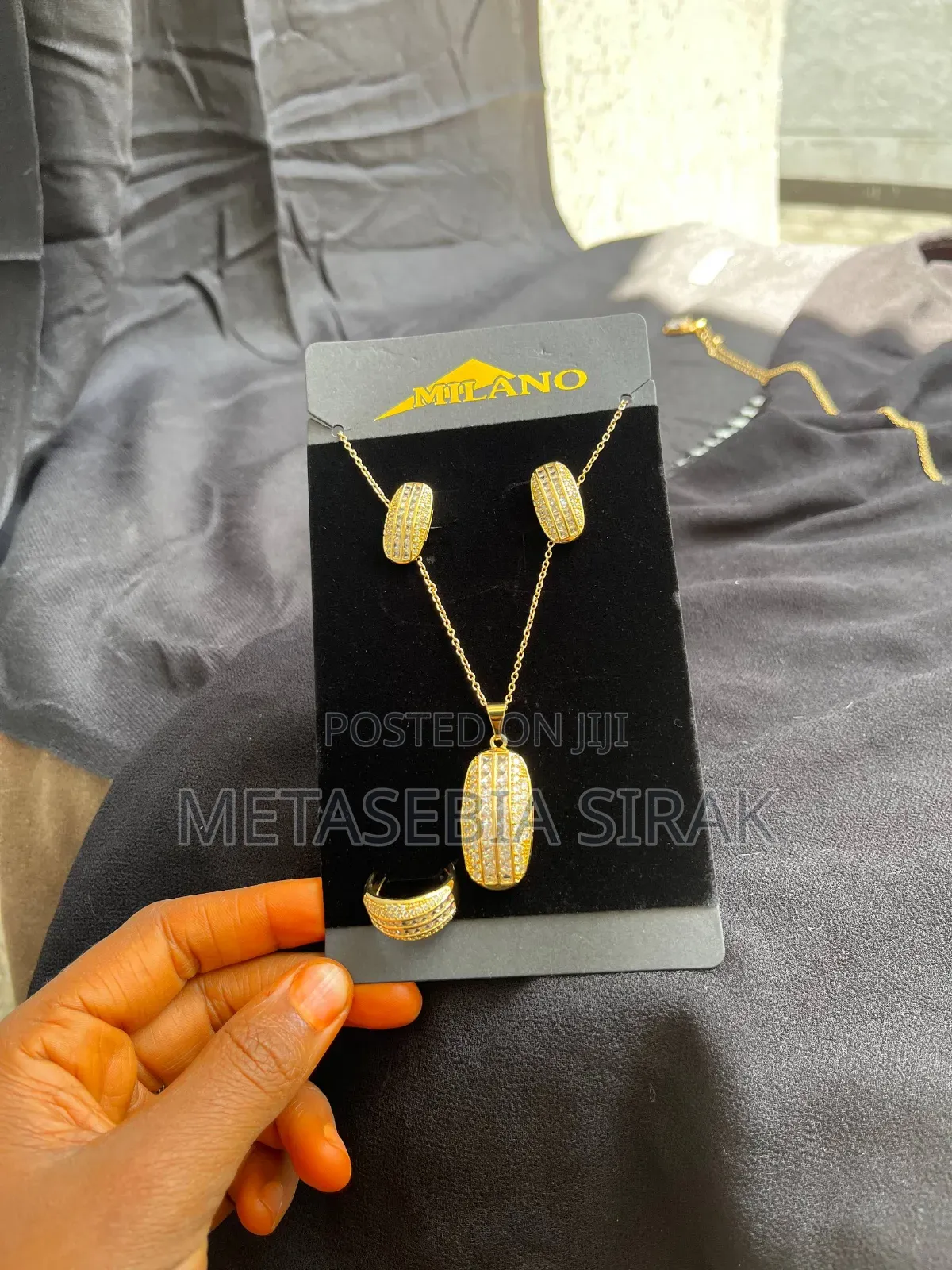 Necklace Earrings and Ring