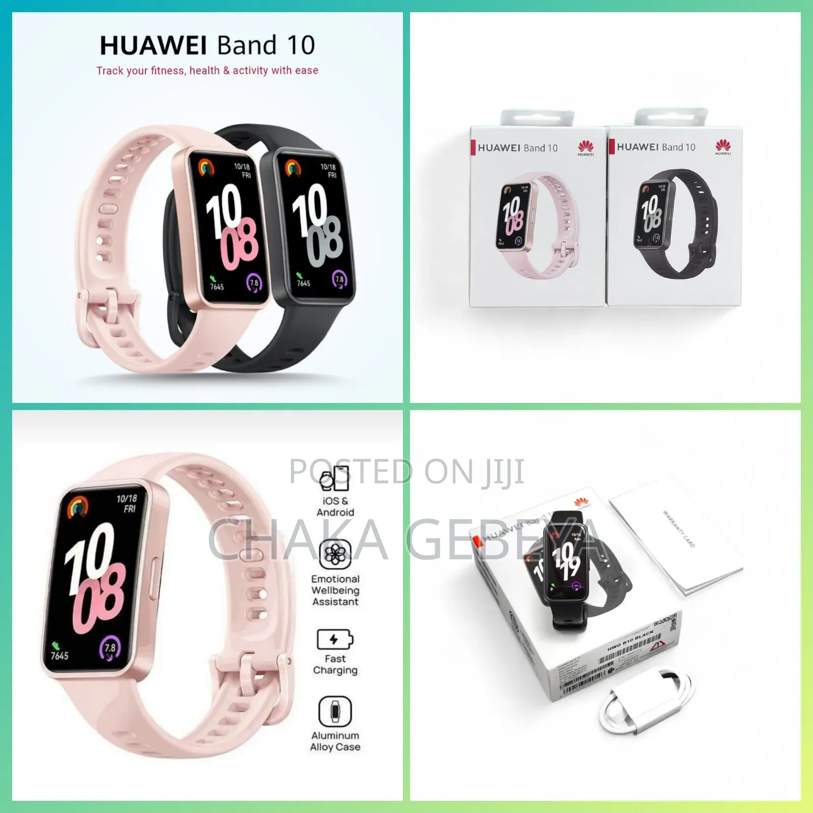 Original Huawei Band 10 Smart Watch - Fitness Tracker