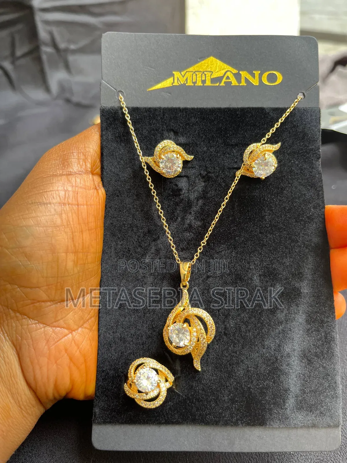 Necklace Earrings and Ring