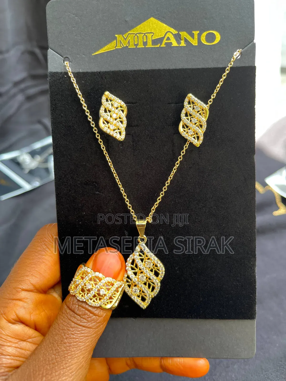 Necklace Earrings and Ring