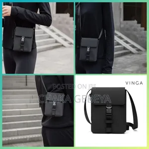 Vinga Baltimore Sling Bag - Crossbody Design - Black