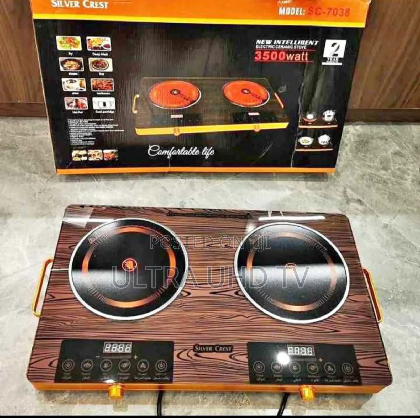 Silver Crest Electric Ceramic Stove (Model Sc-7038), an Infrared