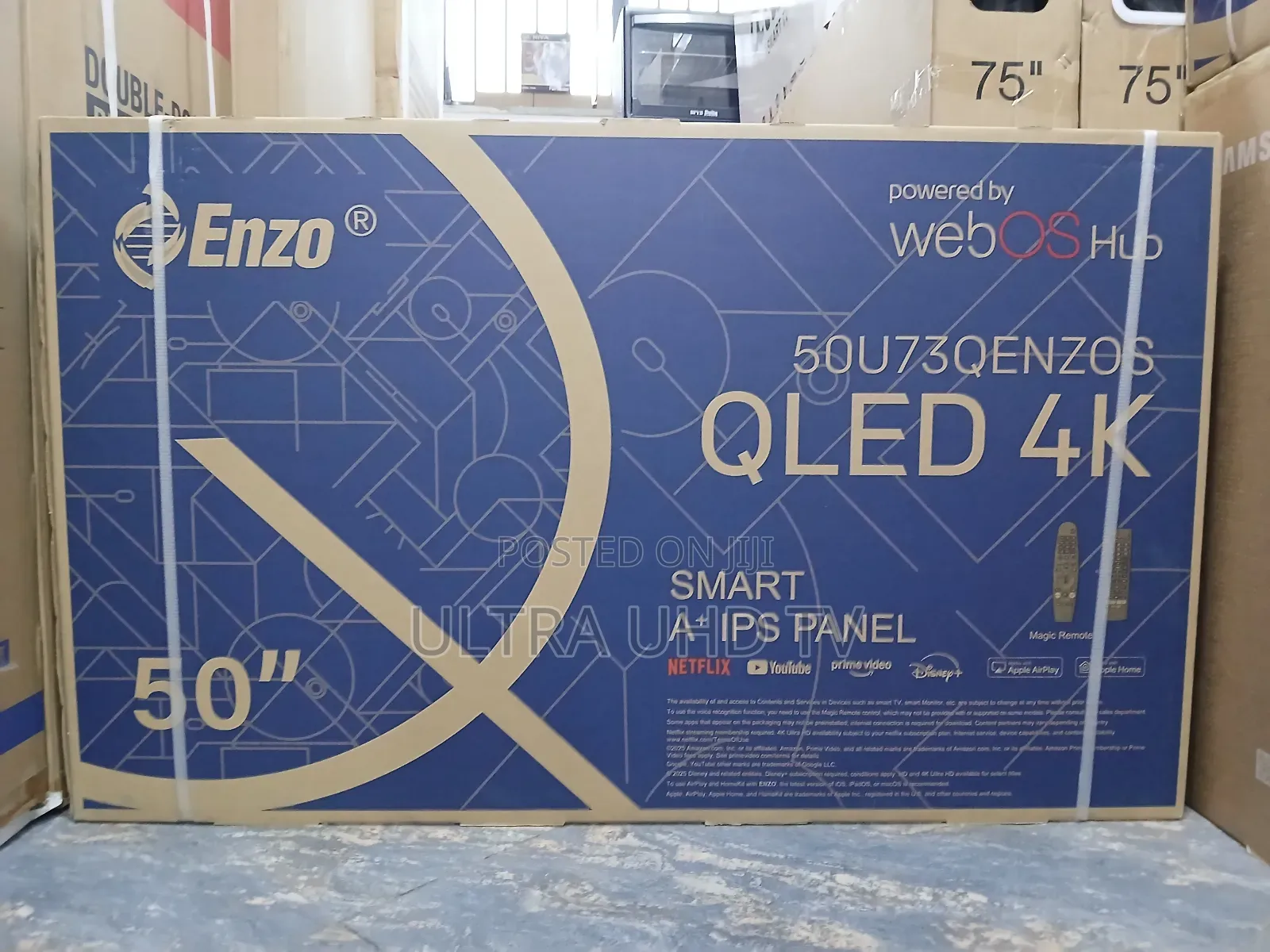 Enzo 50-Inch Qled Smart Tv, Model 50u73qenzos Technology: Qled Tv