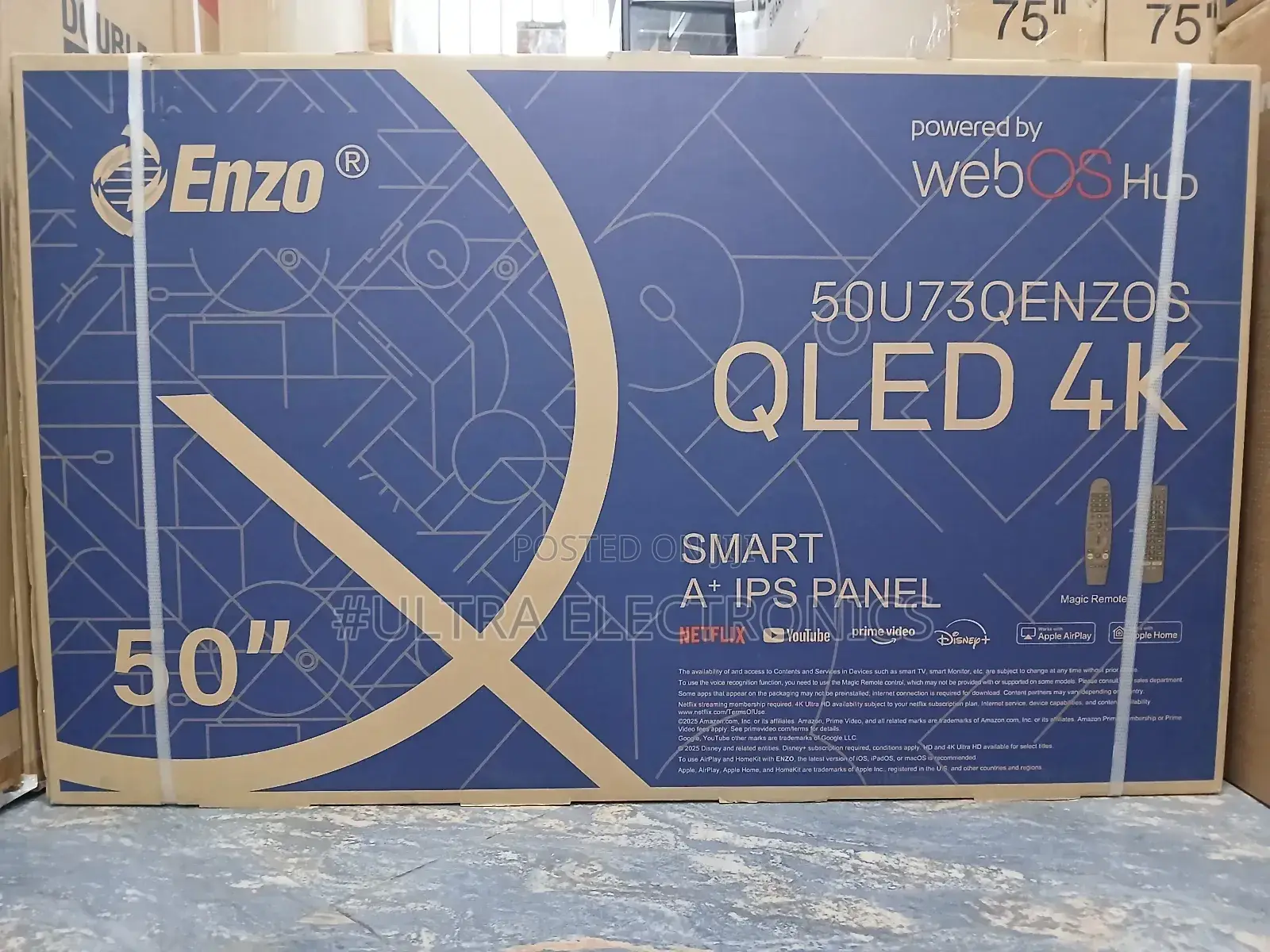 Enzo 50-Inch Qled Smart Tv, Model 50u73qenzos Technology: Qled Tv