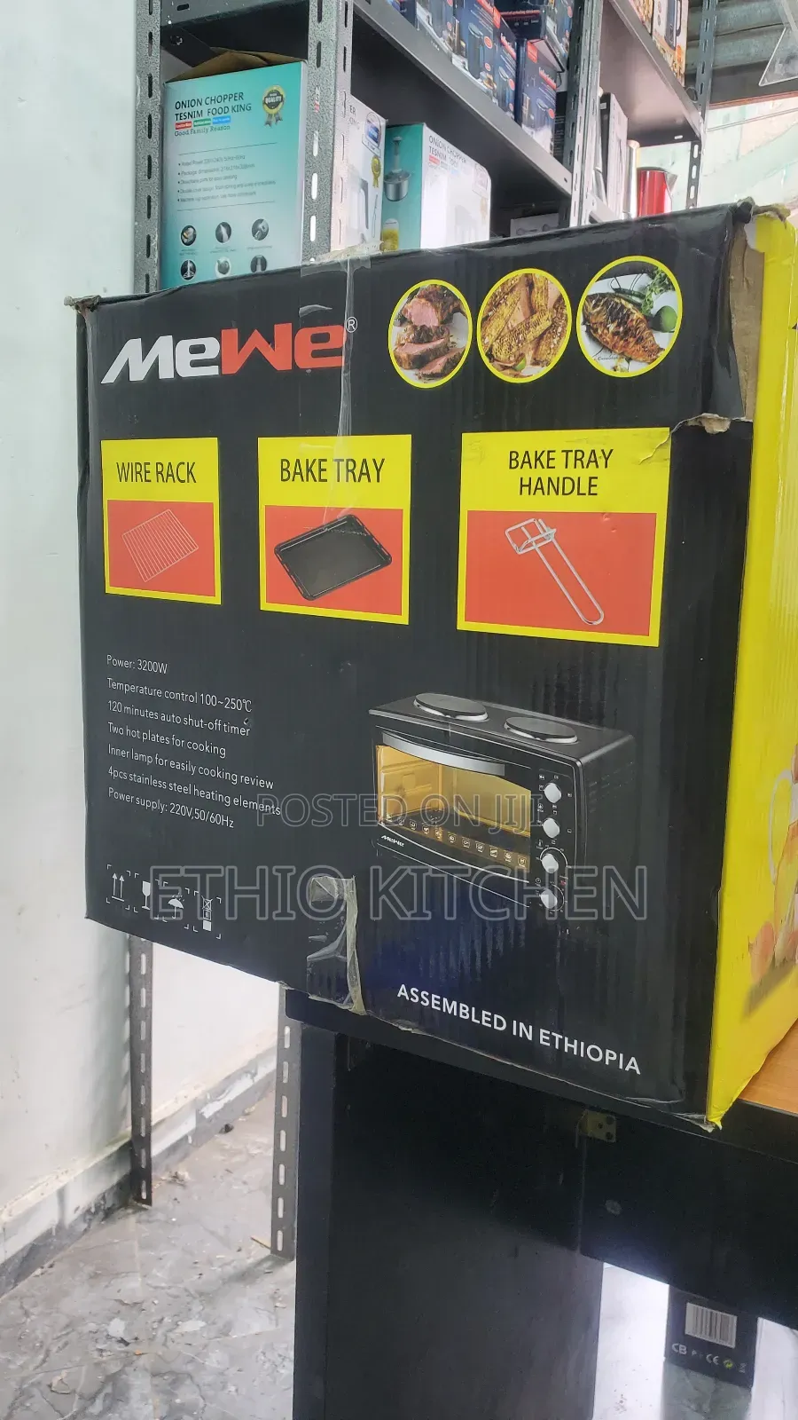 Mewe 38 Mini Oven ሊትር የኤሌክትሪክ ኦቨን ከሁለት ማብሰያ ጋር (Mw-Op38)
