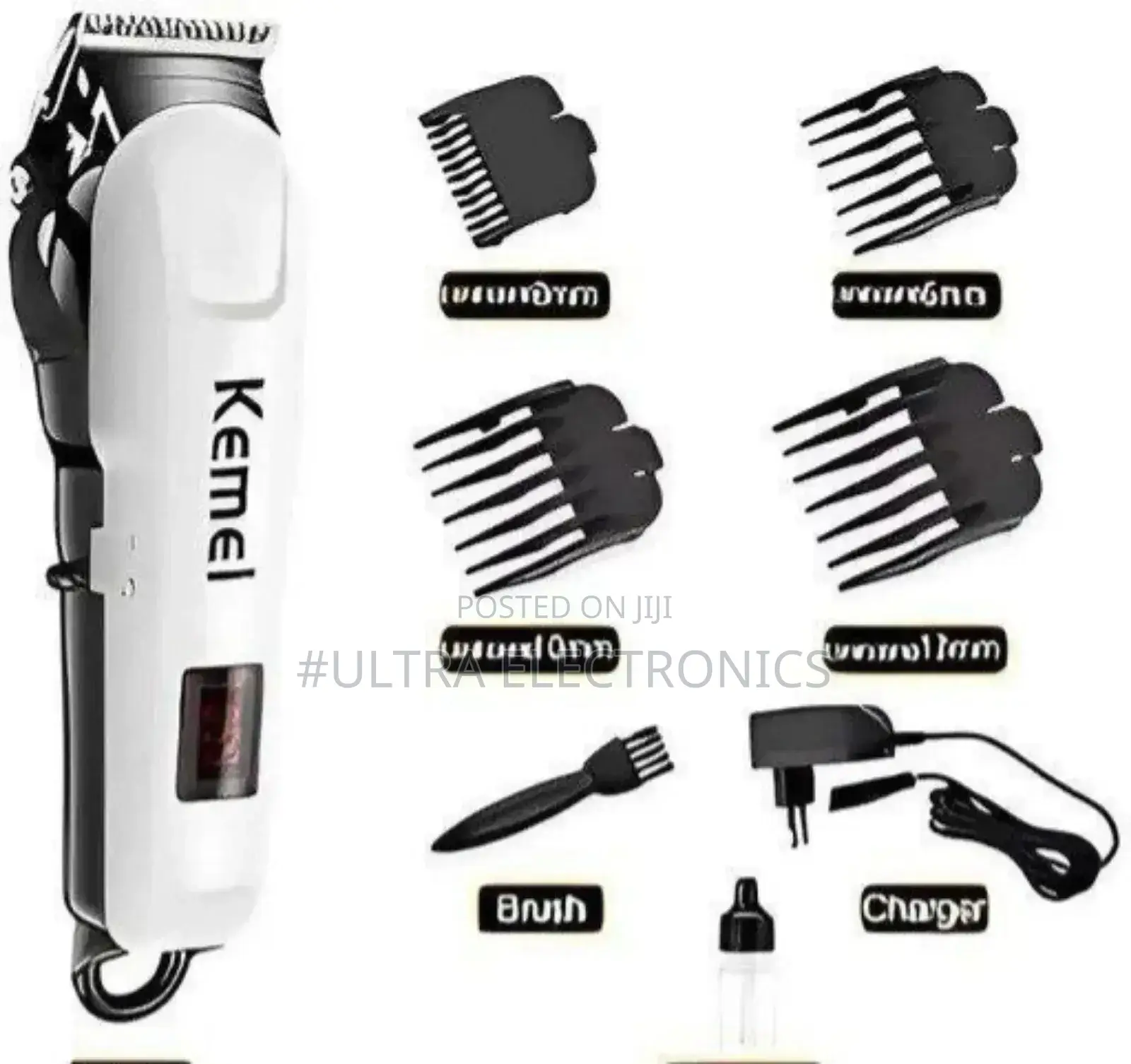 የፀጉር ማሽን Kemei Km-809a Professional Hair Clipper.Features Digital Led