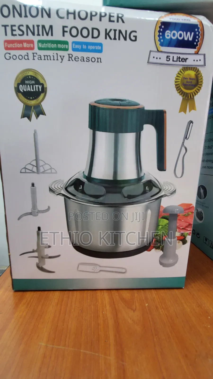 Tesnum Onion Chopper and Meat Chopper 5 Liter