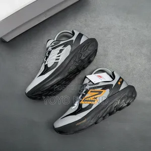 New Balnce Fresh Foam Black/Orange Unisex Fahion Sneaker Shoes