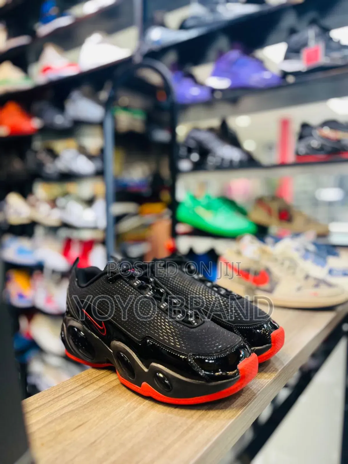 Nike Air Max Nocta Black/Red Fashion Sneaker