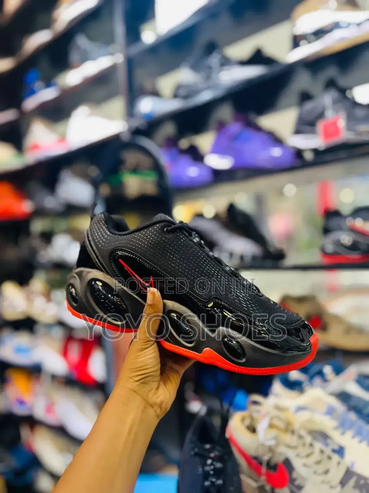 Nike Air Max Nocta Black/Red Fashion Sneaker