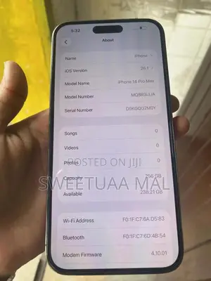 New Apple iPhone 14 Pro Max 256 GB Purple