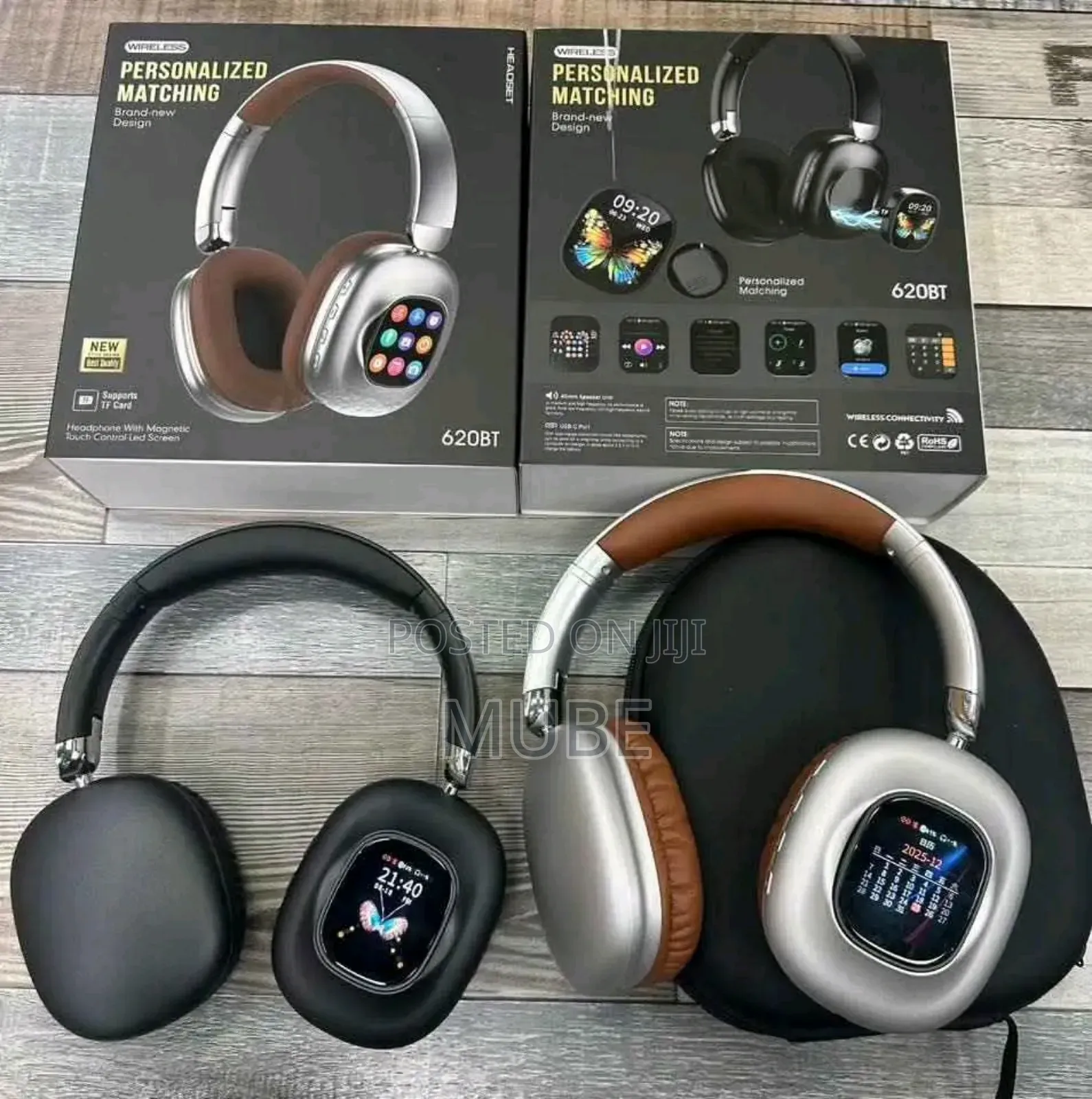 Akz-620bt Smart Wireless Headset (Touch Screen Edition)