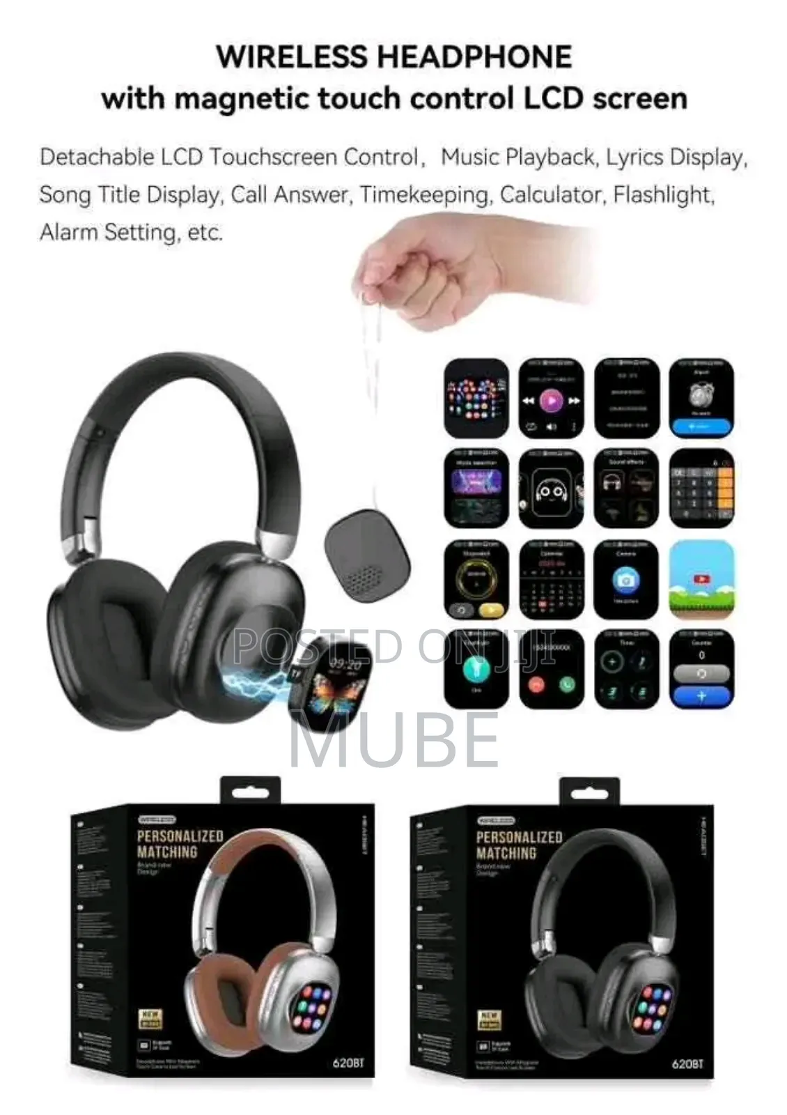 Akz-620bt Smart Wireless Headset (Touch Screen Edition)