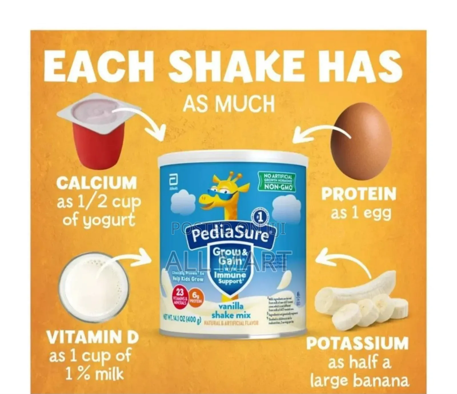 Pediasure Grow Gain Vanilla