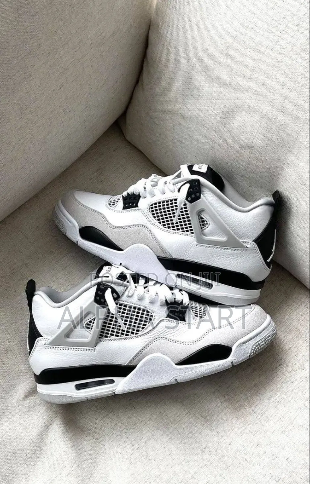 Jordan 4 Retro Military Os Black High Master Quality Made in Vietnam