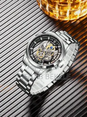 Lige Men’S Hollow Out Round Quartz Watch – Luxury Design