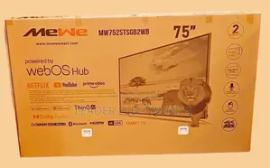 Mewe 75′′ Smart Tv – Webos Hub | Ultra Hd | 2026 Model