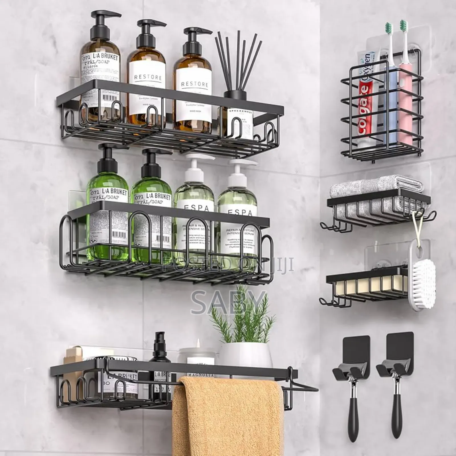 5pcs Stainless Steel Storage Rack