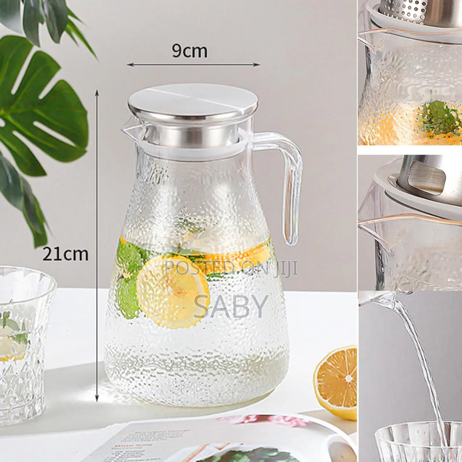 Juice And Water Glass Pitcher Jug