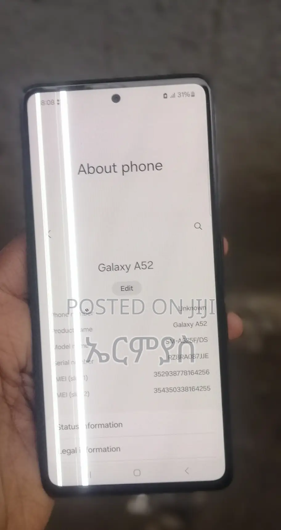 Samsung Galaxy A52 128 GB Black