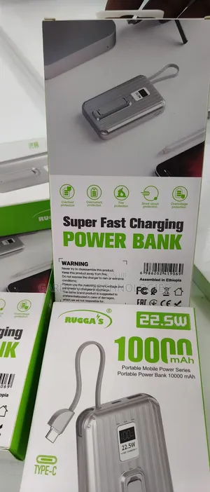 Rugga’S 10000mah 22.5w Super Fast Power Bank – Wireless Charging
