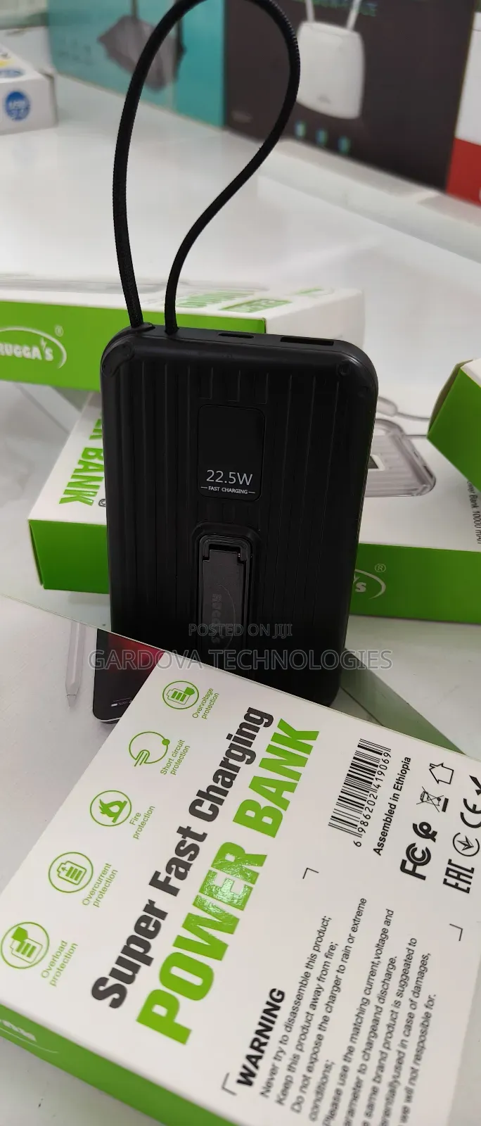 Rugga’S 10000mah 22.5w Super Fast Power Bank – Wireless Charging