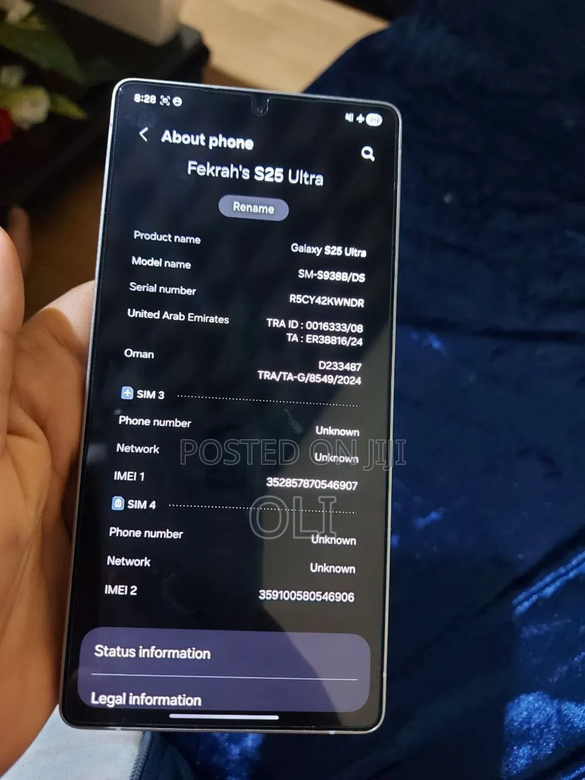 New Samsung Galaxy S25 Ultra 256 GB Gray