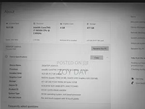 Laptop Dell Precision 5540 16GB Intel Core i7 SSD 500GB