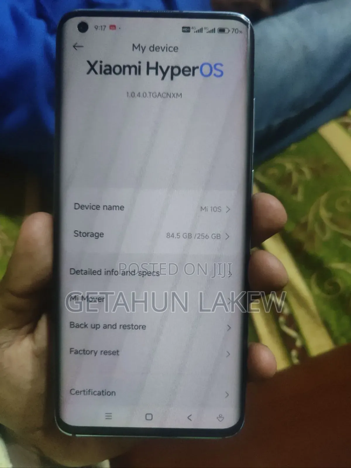 Xiaomi Mi 10 256 GB Blue